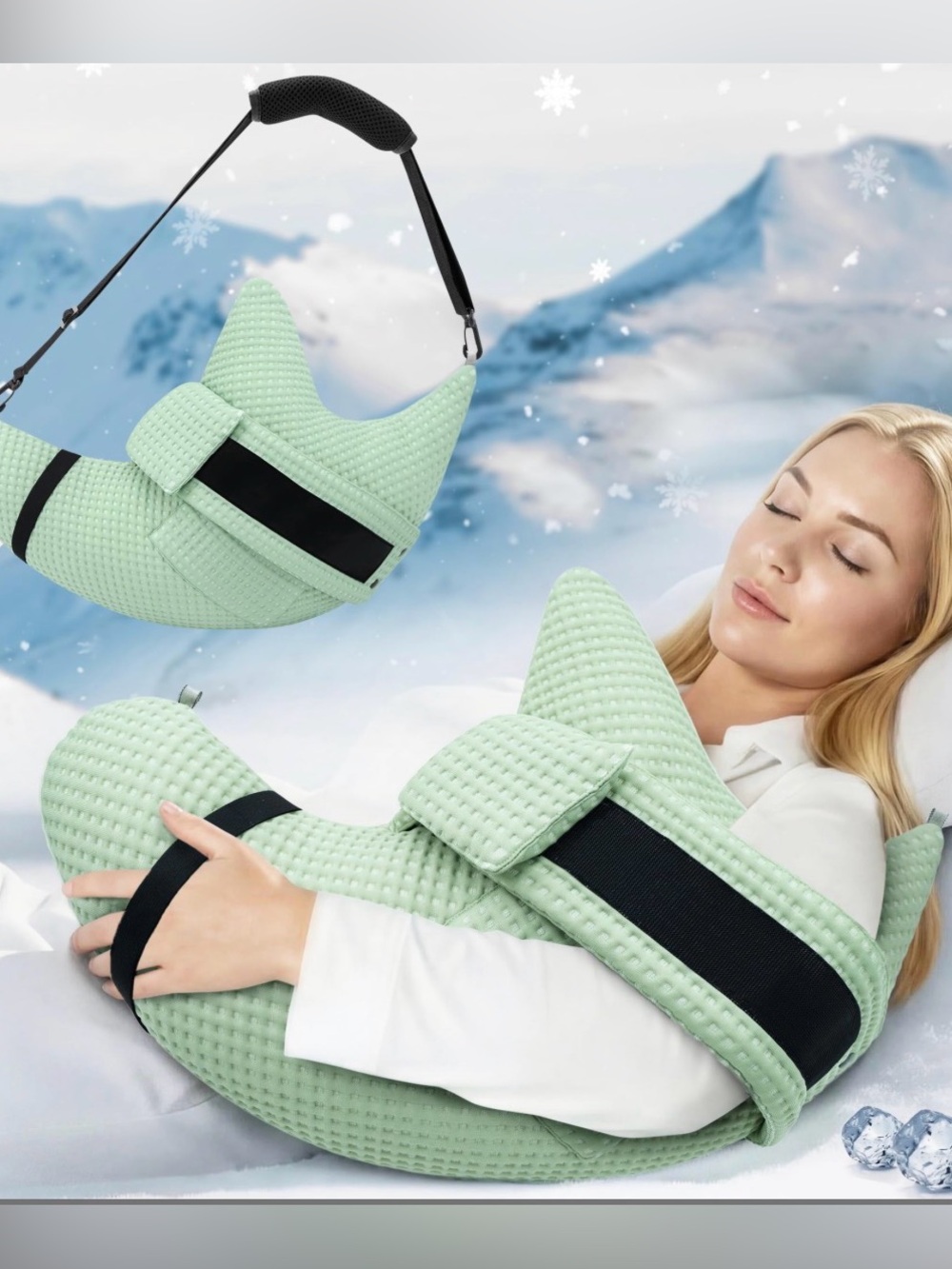 Mint Green Arm & Shoulder Support Pillow
